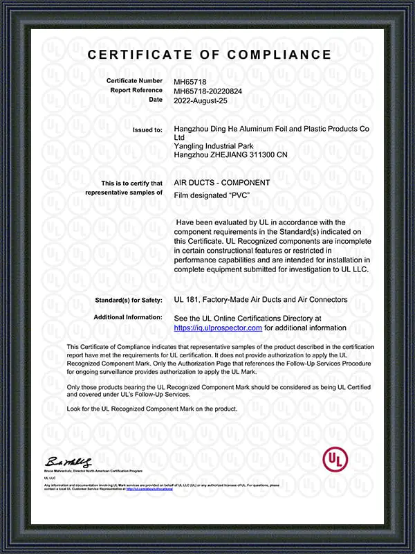 PVC certificatorium obsequii